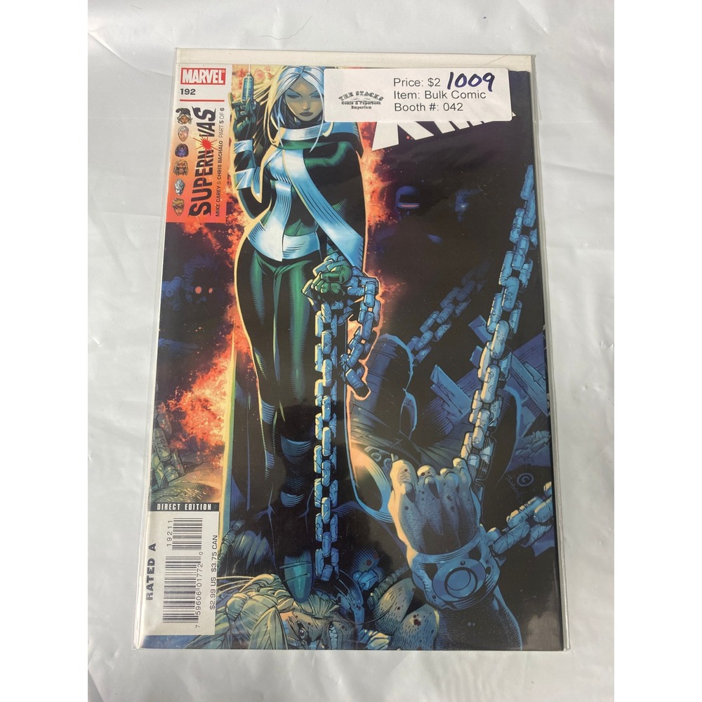 Marvel X-Men 192 Supernovas Part 5 of 6 Rogue Cover Chris Bachalo 2006 Comic